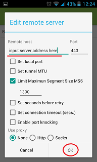 how to setup SSTP VPN in android