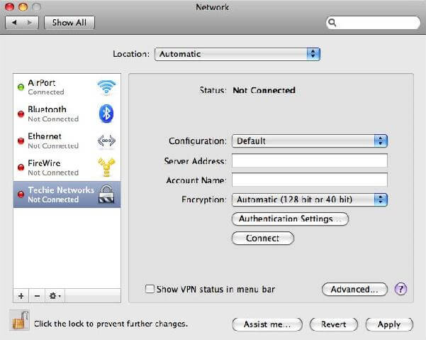 Setup VPN in Mac OS X - 9